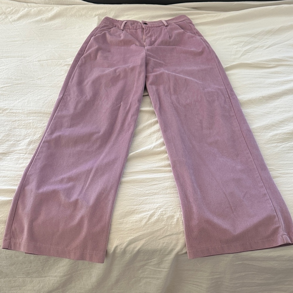 Lavender Wide-Leg Pants